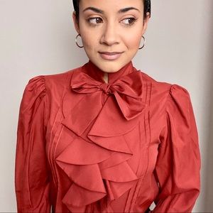 Vintage ruffle blouse